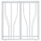 vidaXL Console Table 70x30x70 cm Stainless Steel and Glass