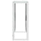 vidaXL Console Table 70x30x70 cm Stainless Steel and Glass
