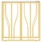 vidaXL Console Table Gold 70x30x70 cm Stainless Steel and Glass