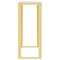 vidaXL Console Table Gold 70x30x70 cm Stainless Steel and Glass