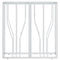 vidaXL Console Table Silver 70x30x70 cm Stainless Steel and Glass