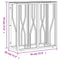 vidaXL Console Table Silver 70x30x70 cm Stainless Steel and Glass