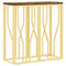 vidaXL Console Table Gold Stainless Steel and Solid Wood Reclaimed