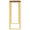 vidaXL Console Table Gold Stainless Steel and Solid Wood Reclaimed