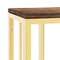 vidaXL Console Table Gold Stainless Steel and Solid Wood Reclaimed