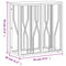 vidaXL Console Table Silver Stainless Steel and Solid Wood Acacia