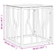 vidaXL Coffee Table Gold 50x50x50 cm Stainless Steel and Glass