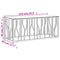 vidaXL Coffee Table Gold 110x45x45 cm Stainless Steel and Glass