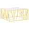 vidaXL Coffee Table Gold 80x80x40 cm Stainless Steel and Glass