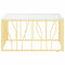 vidaXL Coffee Table Gold 80x80x40 cm Stainless Steel and Glass