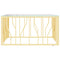 vidaXL Coffee Table Gold 80x80x40 cm Stainless Steel and Glass
