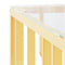 vidaXL Coffee Table Gold 80x80x40 cm Stainless Steel and Glass