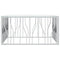 vidaXL Coffee Table Silver 100x100x50 cm Stainless Steel and Glass
