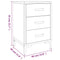 vidaXL Bedside Cabinet Brown 36x30x54 cm Solid Pinewood