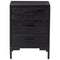 vidaXL Bedside Cabinet Black 36x30x54 cm Solid Pinewood