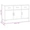 vidaXL Sideboard Brown 110x35x70 cm Solid Pinewood