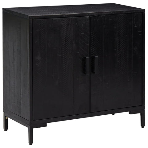 vidaXL Sideboard Black 75x35x70 cm Solid Pinewood