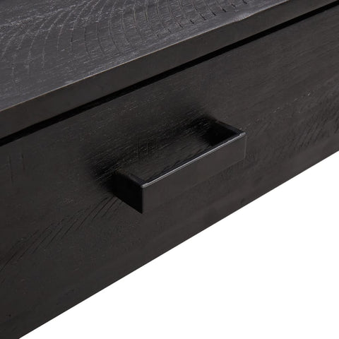 vidaXL Coffee Table Black 90x50x35 cm Solid Pinewood