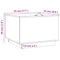 vidaXL Storage Boxes with Lids 3 pcs White Solid Wood Pine