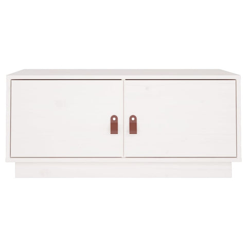 vidaXL Coffee Table White 80x50x35 cm Solid Wood Pine