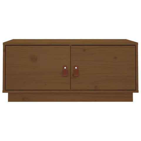 vidaXL Coffee Table Honey Brown 80x50x35 cm Solid Wood Pine