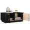 vidaXL Coffee Table Black 80x50x35 cm Solid Wood Pine