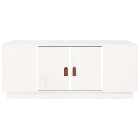 vidaXL Coffee Table White 100x50x41 cm Solid Wood Pine