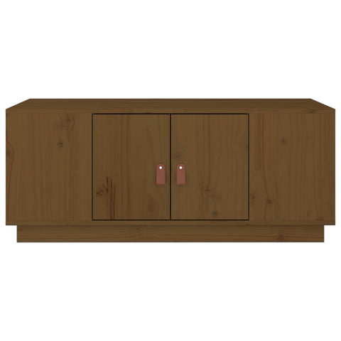 vidaXL Coffee Table Honey Brown 100x50x41 cm Solid Wood Pine