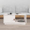 vidaXL Coffee Table White 80x50x35.5 cm Solid Wood Pine