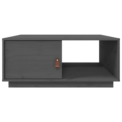 vidaXL Coffee Table Grey 80x50x35.5 cm Solid Wood Pine