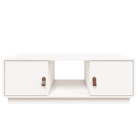 vidaXL Coffee Table White 100x50x35 cm Solid Wood Pine