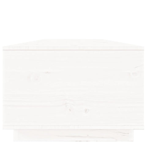 vidaXL Coffee Table White 100x50x35 cm Solid Wood Pine