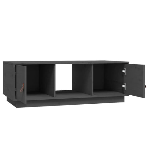 vidaXL Coffee Table Grey 100x50x35 cm Solid Wood Pine