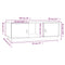 vidaXL Coffee Table Grey 100x50x35 cm Solid Wood Pine