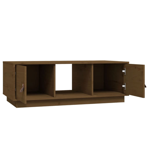 vidaXL Coffee Table Honey Brown 100x50x35 cm Solid Wood Pine