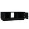 vidaXL Coffee Table Black 100x50x35 cm Solid Wood Pine