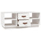 vidaXL Coffee Table White 100x50x41 cm Solid Wood Pine