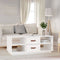vidaXL Coffee Table White 100x50x41 cm Solid Wood Pine