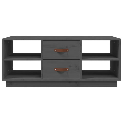 vidaXL Coffee Table Grey 100x50x41 cm Solid Wood Pine