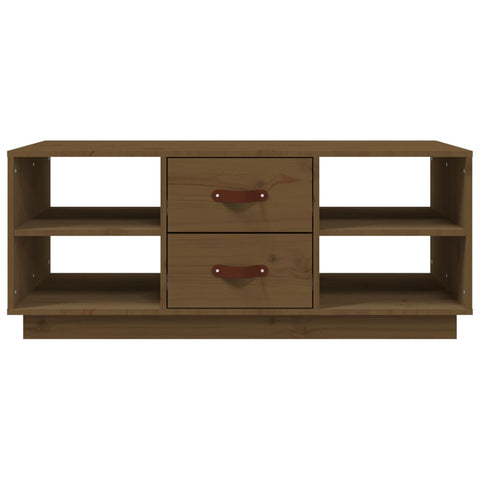 vidaXL Coffee Table Honey Brown 100x50x41 cm Solid Wood Pine