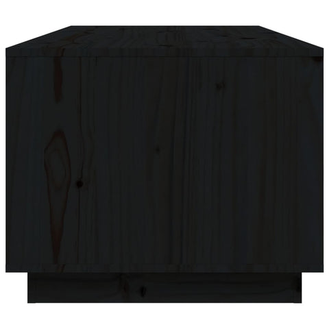 vidaXL Coffee Table Black 100x50x41 cm Solid Wood Pine