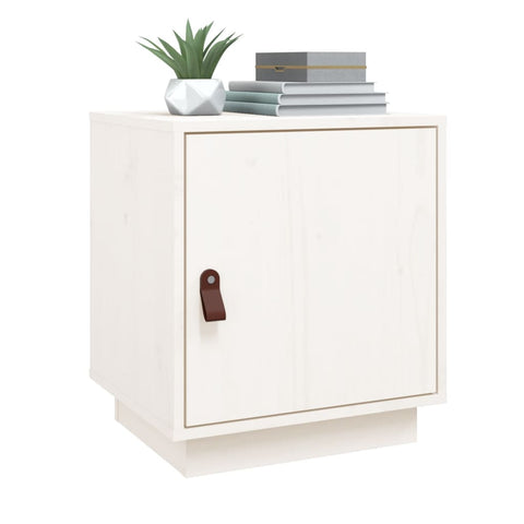 vidaXL Bedside Cabinets 2 pcs White 40x34x45 cm Solid Wood Pine