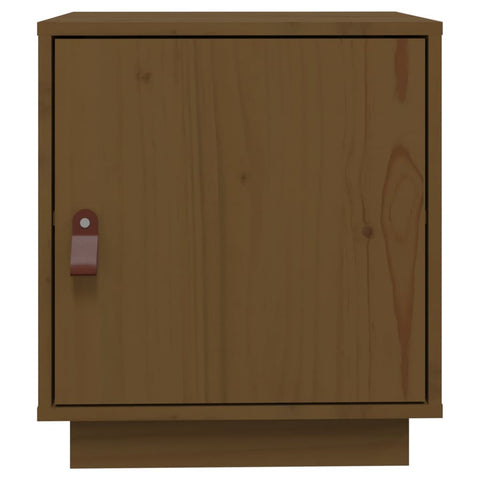vidaXL Bedside Cabinet Honey Brown 40x34x45 cm Solid Wood Pine