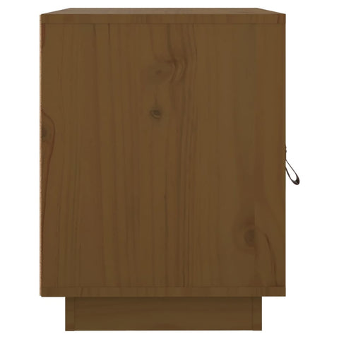 vidaXL Bedside Cabinet Honey Brown 40x34x45 cm Solid Wood Pine