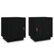 vidaXL Bedside Cabinets 2 pcs Black 40x34x45 cm Solid Wood Pine