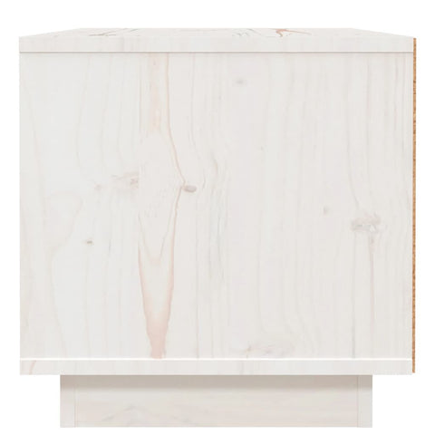 vidaXL Bedside Cabinet White 40x34x35 cm Solid Wood Pine