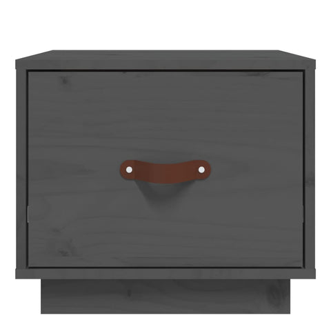 vidaXL Bedside Cabinets 2 pcs Grey 40x34x35 cm Solid Wood Pine