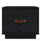 vidaXL Bedside Cabinet Black 40x34x35 cm Solid Wood Pine