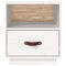 vidaXL Bedside Cabinet White 40x34x45 cm Solid Wood Pine
