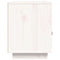 vidaXL Bedside Cabinet White 40x34x45 cm Solid Wood Pine